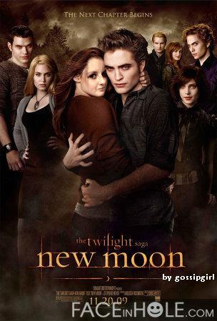 Gossipgirl na plakátě New moon