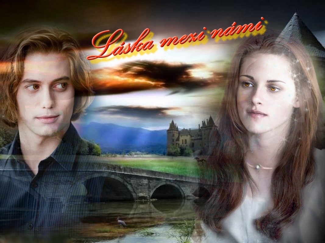 Bella, Jasper, Renesmé, Jacob, Alice, Edward a ostatní Cullenovi. 