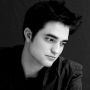 Black and white photos of Robert Pattinson at WFE Press Junket